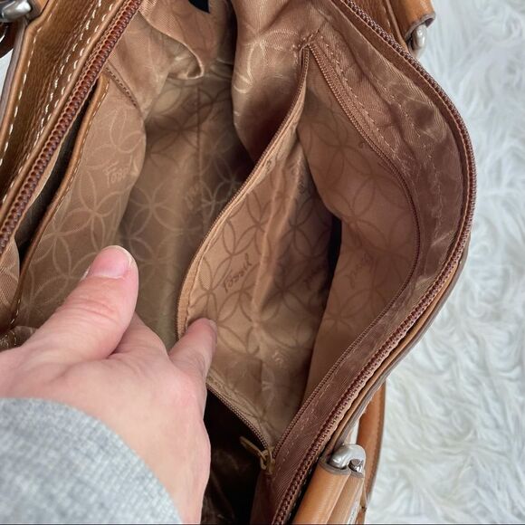 Fossil Multicolor Patchwork Leather and Suede Handbag - Picture 11 of 11